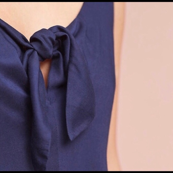 ANTHOPOLOGIE MAEVE VERENA TOP CAMI TANK NAVY - Picture 4 of 11